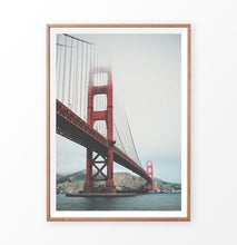 Load image into Gallery viewer, San-Francisco Golden Gate Water Level Poster Natural Colors