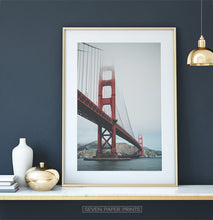 Load image into Gallery viewer, San-Francisco Golden Gate Water Level Poster Natural Colors