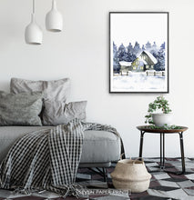 Load image into Gallery viewer, Black-framed in a white&gray bedroom