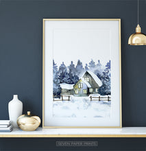 Load image into Gallery viewer, Golden-framed on a white marble shelf