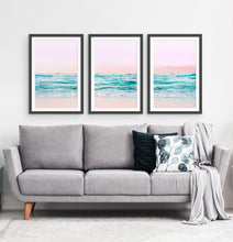 Load image into Gallery viewer, Three photo prints of an azure ocean 2