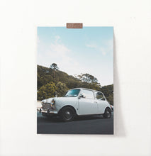 Load image into Gallery viewer, White Vintage Car Travel Wall Art