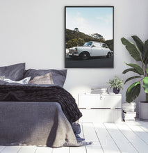 Load image into Gallery viewer, White Vintage Car Travel Wall Art
