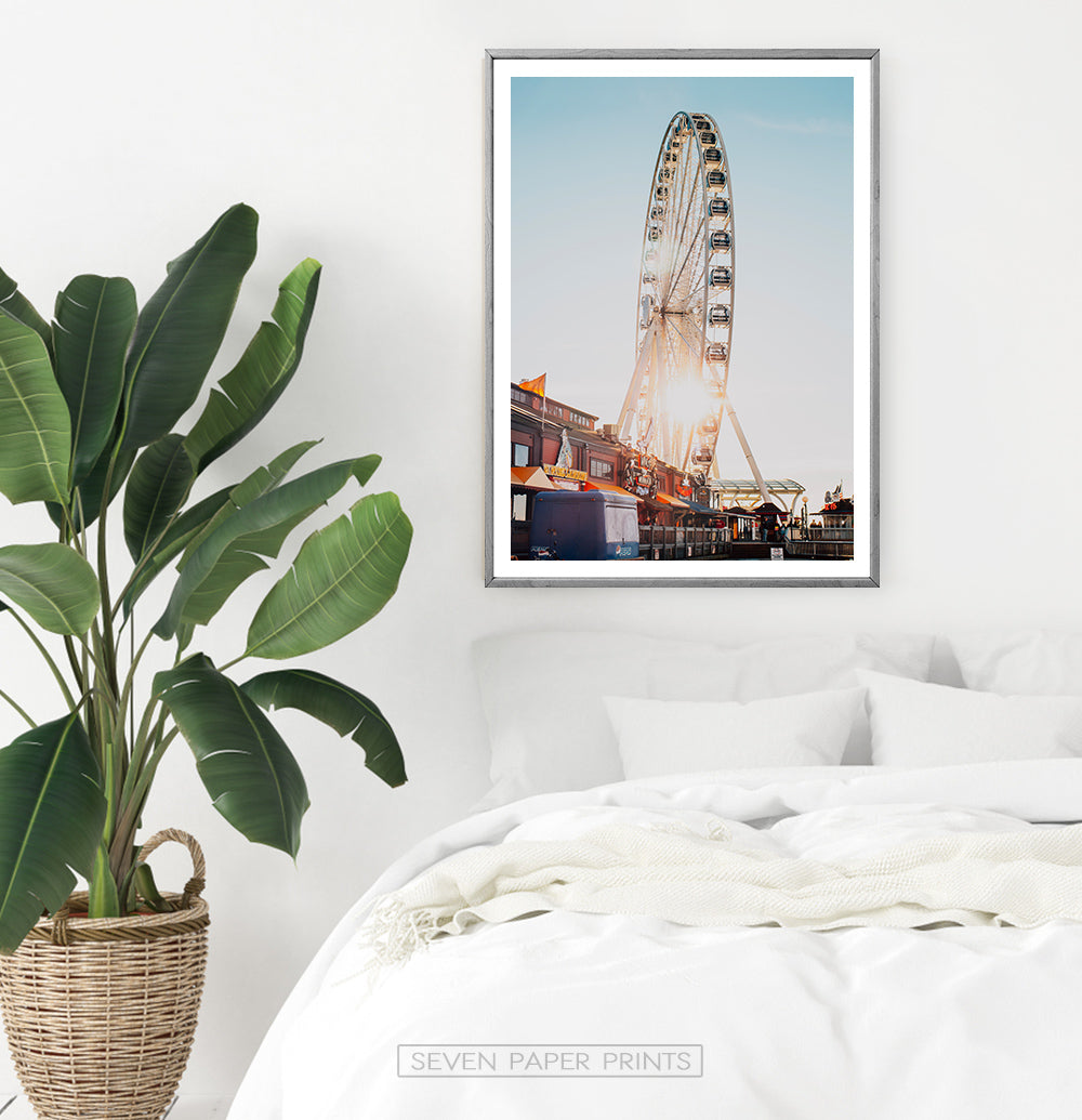 Color Ferris Wheel Print