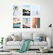 Load image into Gallery viewer, Set of 6 White-framed posters in a living room