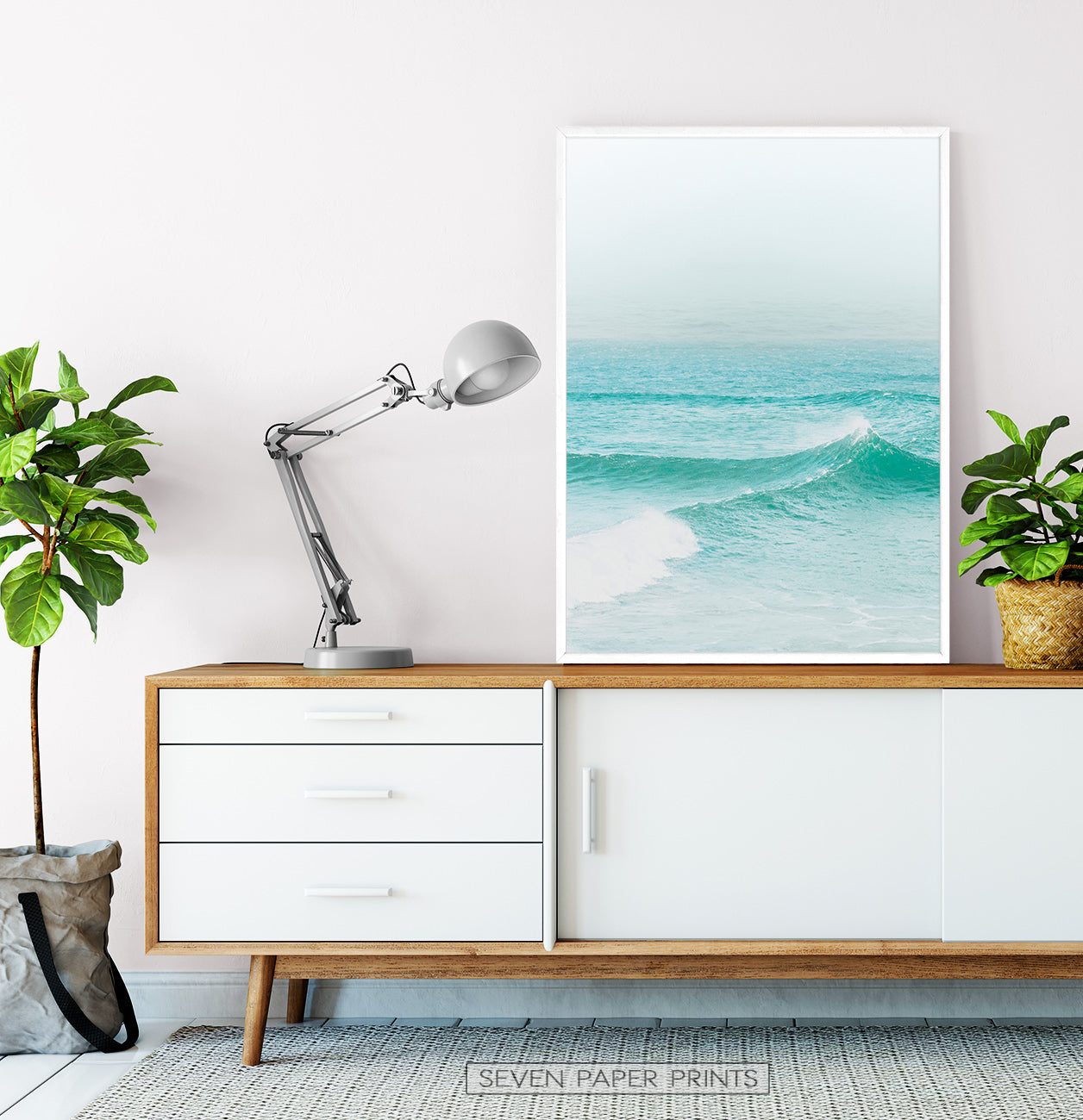 Turquoise Ocean Waves Wall Art