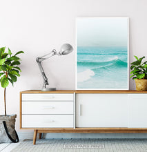 Load image into Gallery viewer, Turquoise Ocean Waves Wall Art