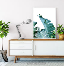 Load image into Gallery viewer, Banana Leaves Tropical Photography Print