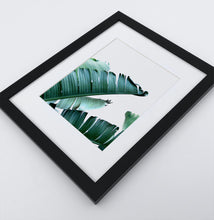 Load image into Gallery viewer, A framed photo print with banana leaves
