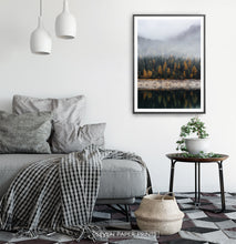 Load image into Gallery viewer, Black-framed in a white&gray bedroom