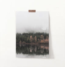 Load image into Gallery viewer, Spruce Forest Reflecting In The Mirror Wall Art