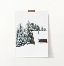 Load image into Gallery viewer, Snowy House In A Winter Forest Poster