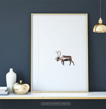 Load image into Gallery viewer, Deer Walking Through White Nowhere Photo Print
