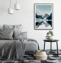 Load image into Gallery viewer, Black-framed in a white&gray bedroom