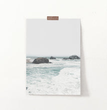 Load image into Gallery viewer, Ocean Rock Wall Art with Coastal Sea Water