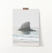 Load image into Gallery viewer, Coastal Rock Sea Wall Art with Beach Waves