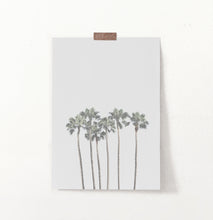 Load image into Gallery viewer, Gray Palm Trees Minimalist Wall Art