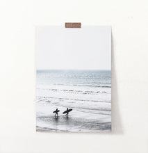 Load image into Gallery viewer, Surfers Walking on Seaside Print