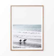Load image into Gallery viewer, Black and White Surfers Photo Print