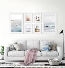 Load image into Gallery viewer, Surfing Multi Piece Wall Decor | Ocean, Palms, Good Vibes
