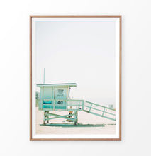 Load image into Gallery viewer, Pastel Beach Wall Decor with Lifeguard Tower