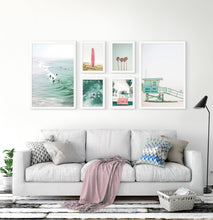 Load image into Gallery viewer, California Coastal Wall Art Set of 6 Framed Prints | Ocean