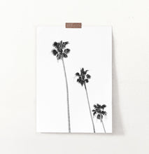 Load image into Gallery viewer, Black and White Coastal Palm Trees Wall Art