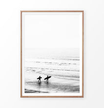 Load image into Gallery viewer, Black White Ocean Beach Photography