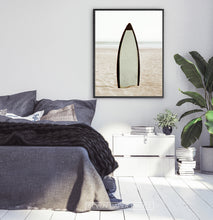 Load image into Gallery viewer, Surfboard Erected on the Beach Sand Wall Art