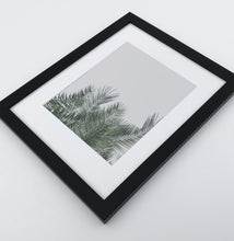 Load image into Gallery viewer, A framed photo print with palm leaves