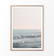 Load image into Gallery viewer, California Ocean Waves Sunset Print