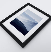 Load image into Gallery viewer, A Framed Print of a Foggy Mountain Landscape 3