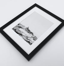Load image into Gallery viewer, A photo print of snowy mountains