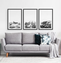 Load image into Gallery viewer, Three photo prints of snowy mountains 1
