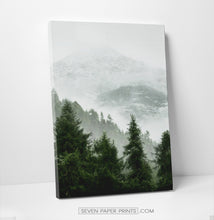 Load image into Gallery viewer, Green forest set of 3 canvas wall art #218
