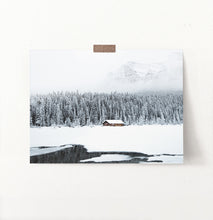 Load image into Gallery viewer, Woods House on a Mountain Lake Wall Art