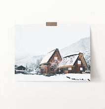 Load image into Gallery viewer, Wall art with wonderful snowy cabins