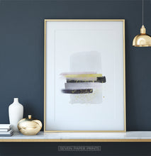Load image into Gallery viewer, Boho Smears Wall Art with Gray, Gold and Black Colors