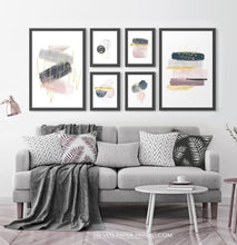 Load image into Gallery viewer, Abstract Art 6 Piece Gallery Wall. Framed or Unframed Prints