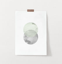 Load image into Gallery viewer, Full Moon Nordic Abstract Circle Wall Art
