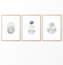 Load image into Gallery viewer, Nordic Geometric Abstract Set of 3 Prints