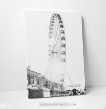 Load image into Gallery viewer, Black white coastal set of 3 canvases #260