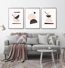 Load image into Gallery viewer, Earth Tones Burnt Orange Minimalist Art Print Set of 3