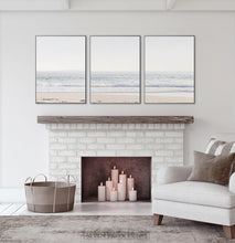 Load image into Gallery viewer, Coastal Triptych Above the Fireplace
