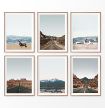 Load image into Gallery viewer, Countryside wall art, rural landscape 6 piece print set