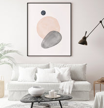Load image into Gallery viewer, Mid Century Modern Art | Earth Color Shapes