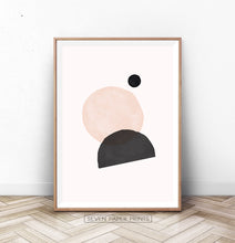 Load image into Gallery viewer, Abstract Minimal Print in Earth Colors | Boho Art