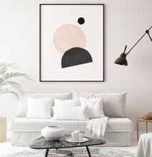 Load image into Gallery viewer, Abstract Minimal Print in Earth Colors | Boho Art