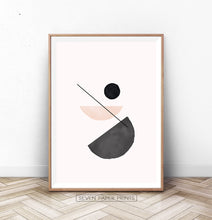 Load image into Gallery viewer, Sunburst Neutral Colors Wall Art, Terracotta Abstract Print