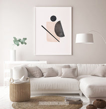 Load image into Gallery viewer, Abstract Shapes, Beige Boho Decor